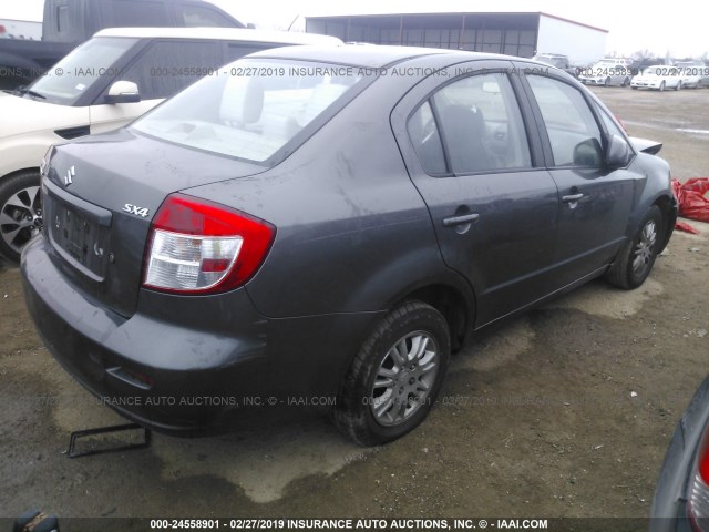 JS2YC5A34C6302463 - 2012 SUZUKI SX4 LE GRAY photo 4