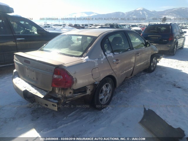 1G1ZT52865F116265 - 2005 CHEVROLET MALIBU LS TAN photo 4
