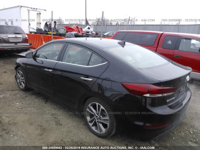 5NPD84LF6HH024481 - 2017 HYUNDAI ELANTRA SE/VALUE/LIMITED BLACK photo 3