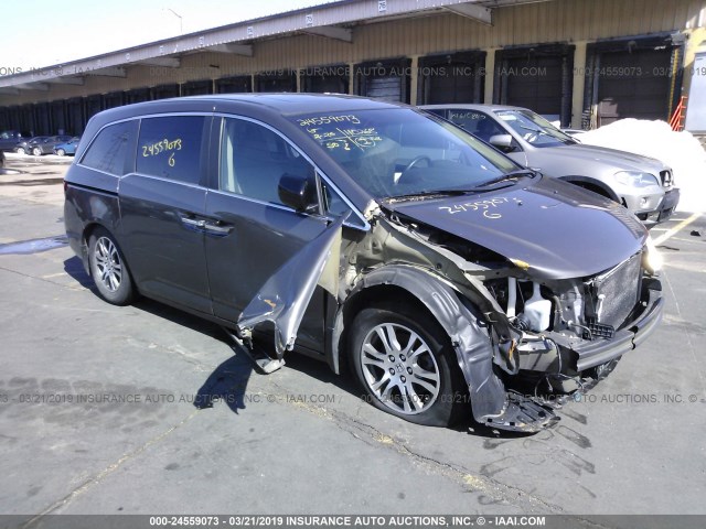 5FNRL5H64BB022933 - 2011 HONDA ODYSSEY EXL GRAY photo 1