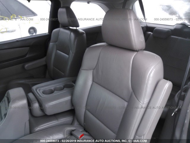 5FNRL5H64BB022933 - 2011 HONDA ODYSSEY EXL GRAY photo 8