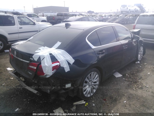 JH4KC1F52FC000130 - 2015 ACURA RLX TECH BLACK photo 4