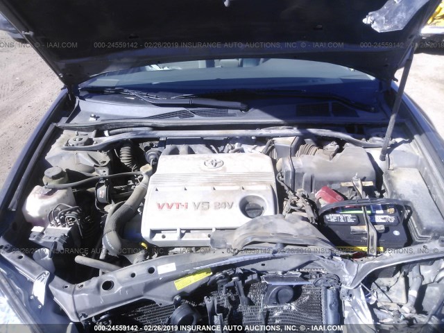 4T1BF30K65U609521 - 2005 TOYOTA CAMRY LE/XLE/SE GRAY photo 10