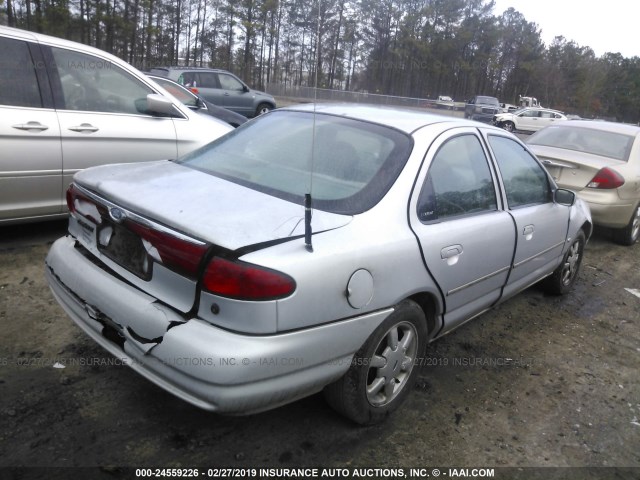 1FAFP6637XK119212 - 1999 FORD CONTOUR SE GRAY photo 4