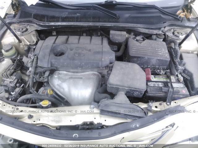 4T4BF3EK0AR084481 - 2010 TOYOTA CAMRY SE/LE/XLE 金色 照片 10