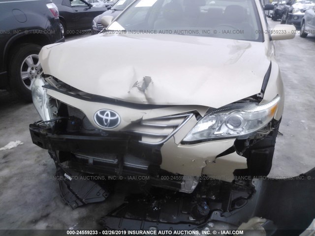 4T4BF3EK0AR084481 - 2010 TOYOTA CAMRY SE/LE/XLE 金色 照片 6