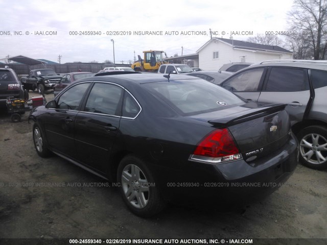 2G1WB5E35E1104153 - 2014 CHEVROLET IMPALA LIMITED LT BLACK photo 3