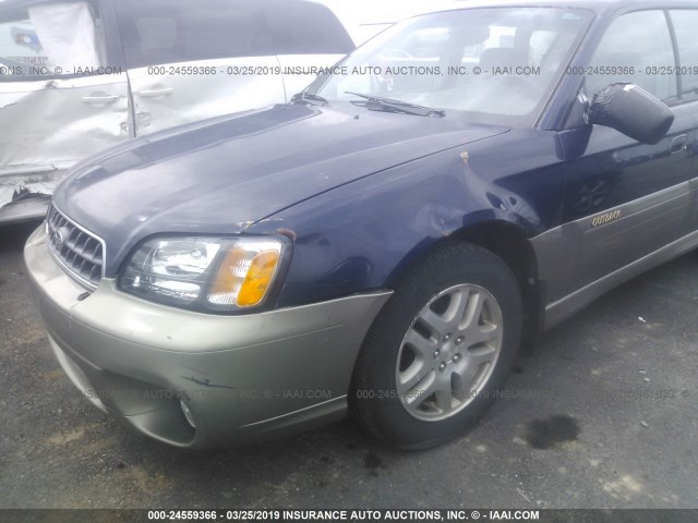 4S3BH675X37654117 - 2003 SUBARU LEGACY OUTBACK AWP 深蓝色 照片 6