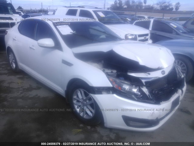 KNAGM4A7XD5377799 - 2013 KIA OPTIMA LX WHITE photo 1