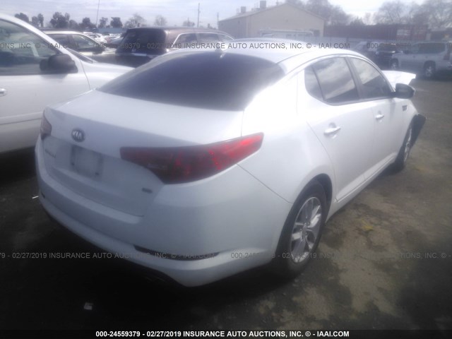 KNAGM4A7XD5377799 - 2013 KIA OPTIMA LX 白色 照片 4
