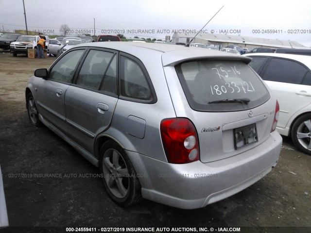 JM1BJ245131218177 - 2003 MAZDA PROTEGE PR5 SILVER photo 3