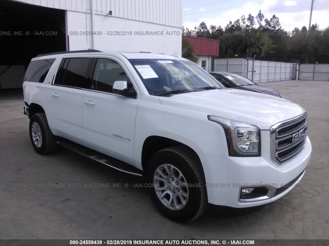 1GKS1GKC5KR242663 - 2019 GMC YUKON XL C1500 SLT WHITE photo 1