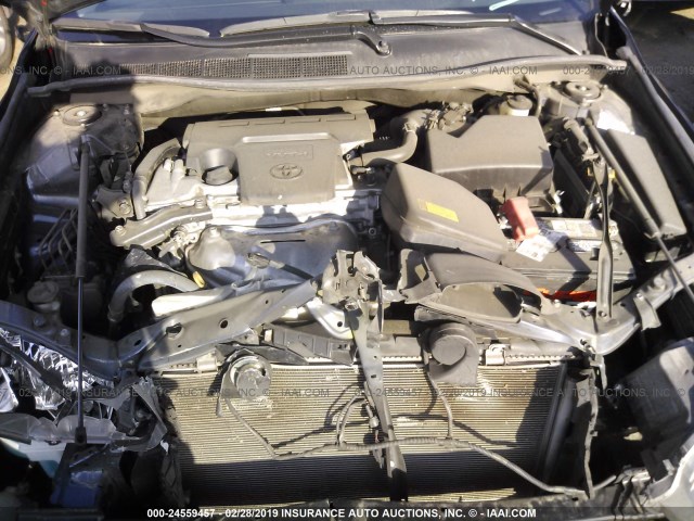 4T1BF1FK9FU936640 - 2015 TOYOTA CAMRY LE/XLE/SE/XSE BLUE photo 10