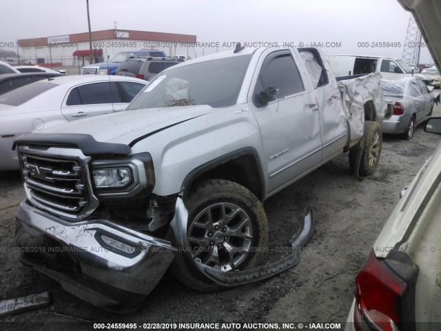 1GTV2NEC8HZ137145 - 2017 GMC SIERRA K1500 SLT SILVER photo 2