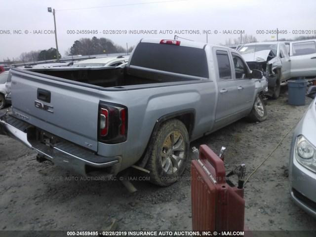 1GTV2NEC8HZ137145 - 2017 GMC SIERRA K1500 SLT SILVER photo 4