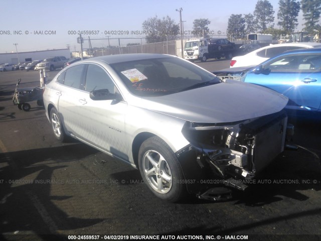 1G1ZB5ST0HF213909 - 2017 CHEVROLET MALIBU LS SILVER photo 1