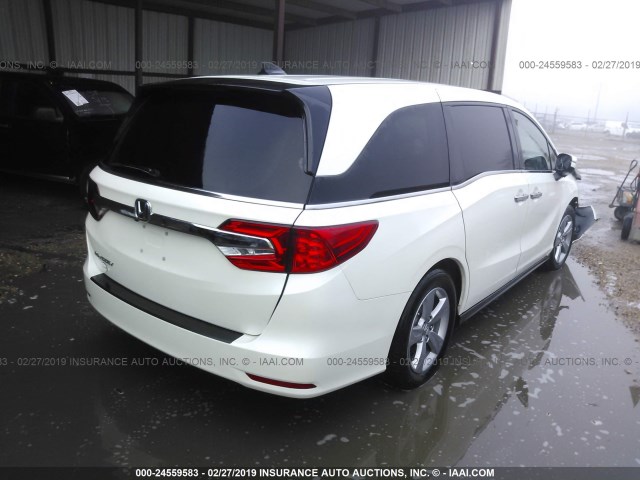 5FNRL6H7XJB047316 - 2018 HONDA ODYSSEY EXL WHITE photo 4