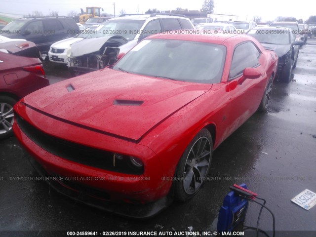 2C3CDZFJ8FH822091 - 2015 DODGE CHALLENGER R/T SCAT PACK RED photo 2