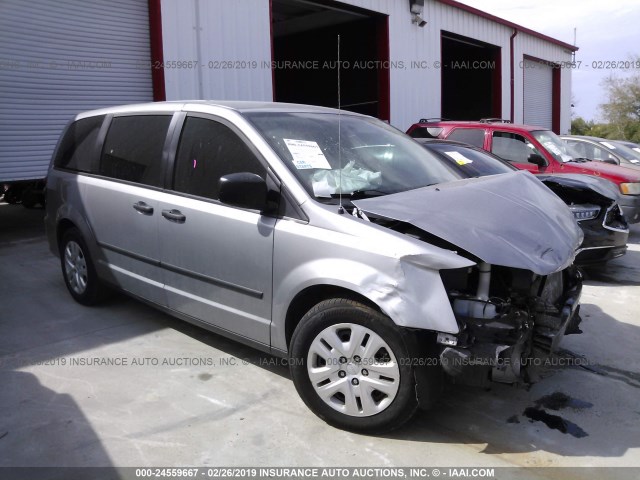 2C4RDGBG3GR251402 - 2016 DODGE GRAND CARAVAN SE SILVER photo 1