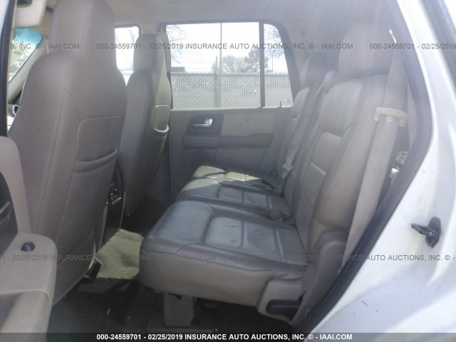 1FMRU17WX3LA75265 - 2003 FORD EXPEDITION EDDIE BAUER WHITE photo 8