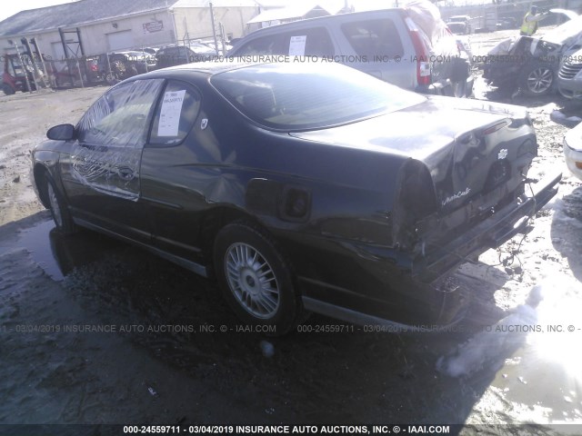 2G1WW12E3Y9203692 - 2000 CHEVROLET MONTE CARLO LS BLACK photo 3