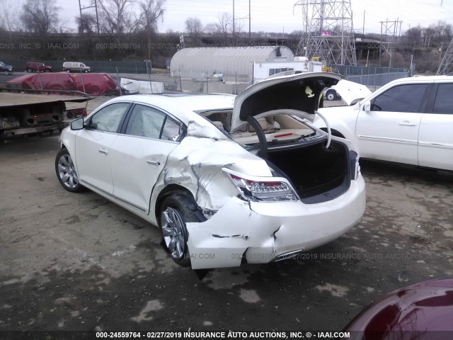 1G4GC5E33CF137839 - 2012 BUICK LACROSSE WHITE photo 3