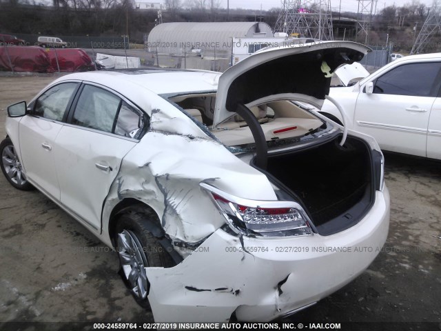 1G4GC5E33CF137839 - 2012 BUICK LACROSSE WHITE photo 6