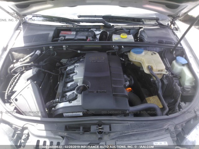 WAUAF78E56A228331 - 2006 AUDI A4 2/TURBO SILVER photo 10