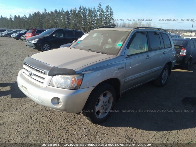 JTEDP21A340041563 - 2004 TOYOTA HIGHLANDER LIMITED SILVER photo 2