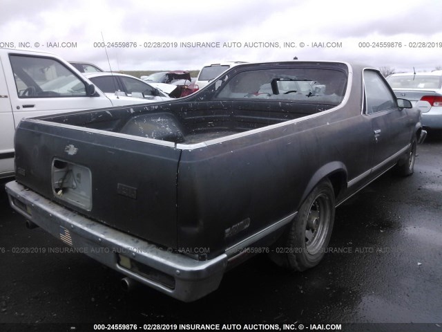 3GCCW80H8GS919294 - 1986 CHEVROLET EL CAMINO BLUE photo 4