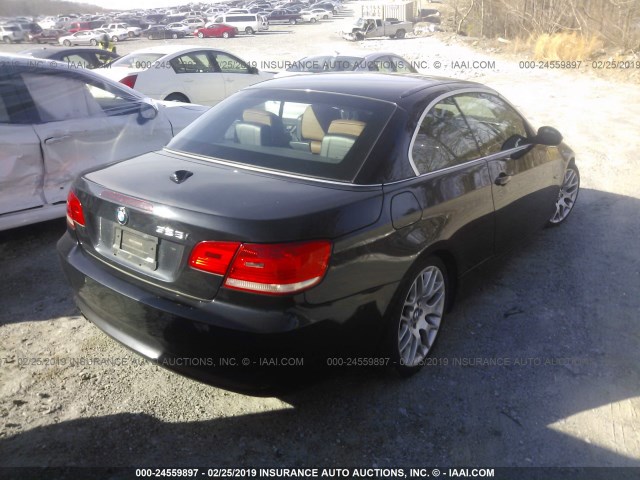 WBAWR33568P154317 - 2008 BMW 328 I SULEV BLACK photo 4