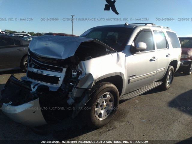 1GNSCBE02DR238350 - 2013 CHEVROLET TAHOE C1500 LT SILVER photo 2