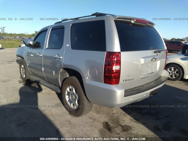 1GNSCBE02DR238350 - 2013 CHEVROLET TAHOE C1500 LT SILVER photo 3