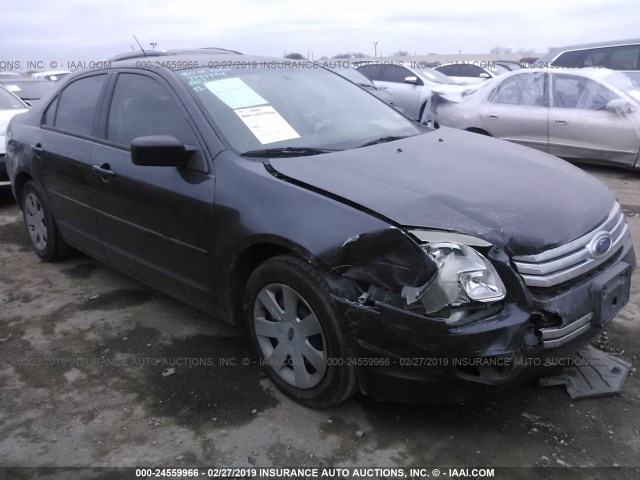 3FAHP06Z57R193167 - 2007 FORD FUSION S BLACK photo 1