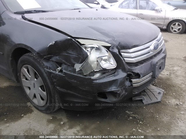 3FAHP06Z57R193167 - 2007 FORD FUSION S BLACK photo 6