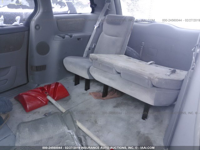 5TDZK23C37S014825 - 2007 TOYOTA SIENNA CE/LE RED photo 8