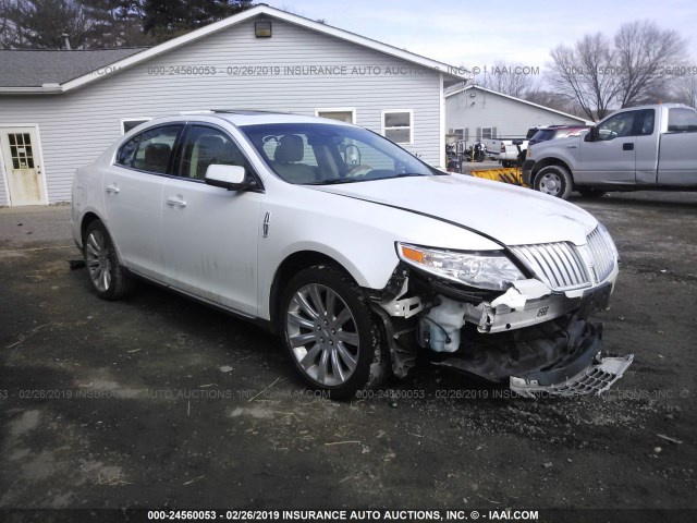 1LNHL9DR7BG612306 - 2011 LINCOLN MKS WHITE photo 1