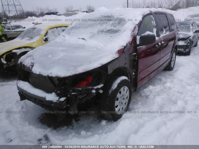 2V8HW441X9R598407 - 2009 VOLKSWAGEN ROUTAN S MAROON photo 2