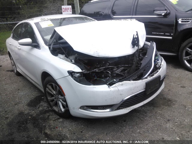 1C3CCCAB4FN593545 - 2015 CHRYSLER 200 LIMITED WHITE photo 1