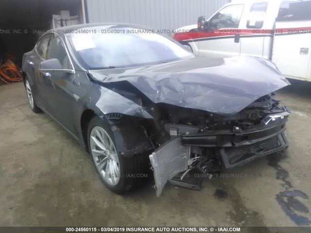 5YJSA1E20GF153690 - 2016 TESLA MODEL S GRAY photo 1