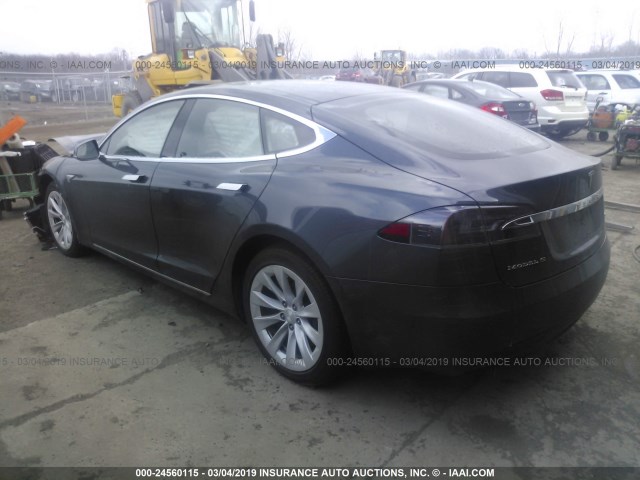 5YJSA1E20GF153690 - 2016 TESLA MODEL S GRAY photo 3