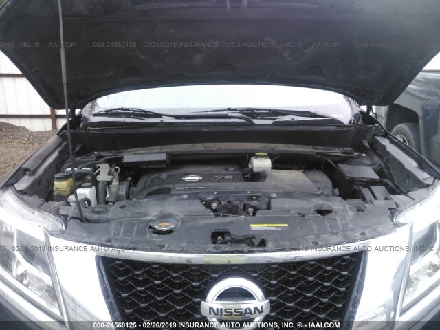5N1AR2MN2GC636967 - 2016 NISSAN PATHFINDER S/SV/SL/PLATINUM BLACK photo 10