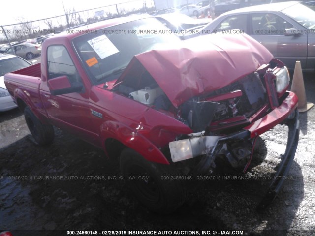 1FTYR10U26PA02852 - 2006 FORD RANGER RED photo 1