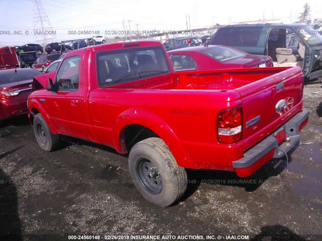 1FTYR10U26PA02852 - 2006 FORD RANGER RED photo 3