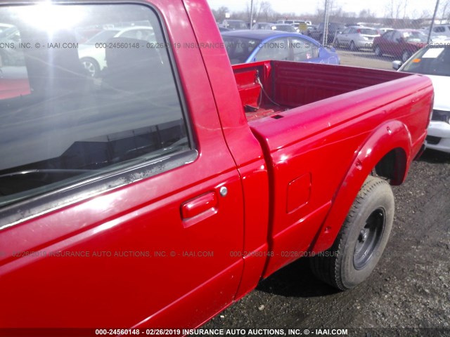 1FTYR10U26PA02852 - 2006 FORD RANGER RED photo 8