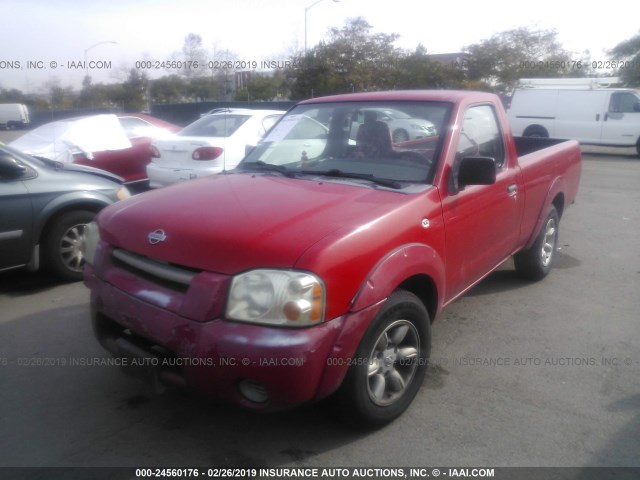 1N6DD21S21C400642 - 2001 NISSAN FRONTIER XE RED photo 2