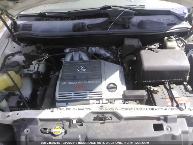 JT6GF10U5Y0068254 - 2000 LEXUS RX 300 WHITE photo 10