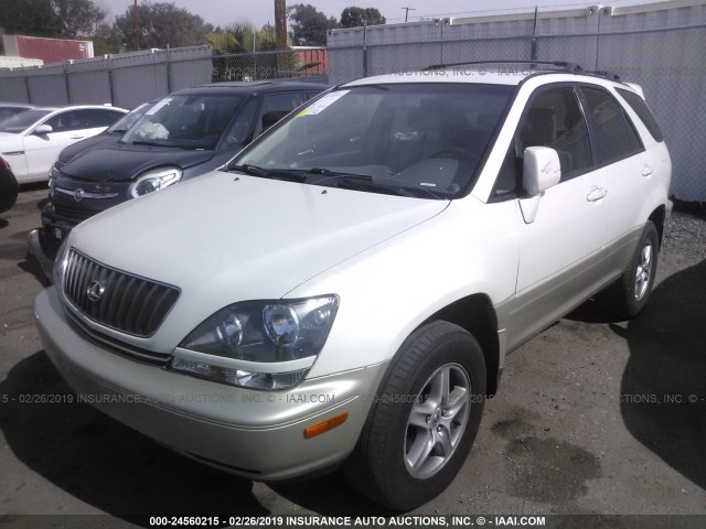 JT6GF10U5Y0068254 - 2000 LEXUS RX 300 WHITE photo 2