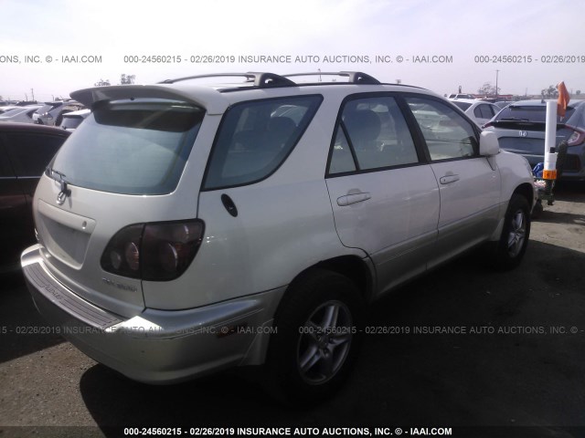 JT6GF10U5Y0068254 - 2000 LEXUS RX 300 WHITE photo 4