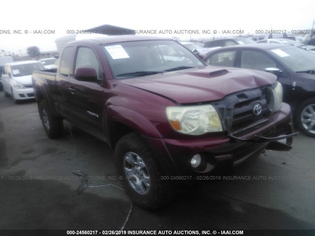 5TETU62N25Z009030 - 2005 TOYOTA TACOMA PRERUNNER ACCESS CAB RED photo 1